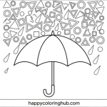 Rainy day coloring pages