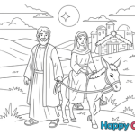 Religious christmas coloring pages for kids