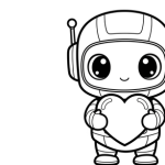 Robot coloring pages to print