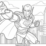 Robot movie coloring pages