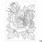 Rose color pages
