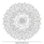 Roses coloring pages to print