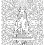 Sally nightmare before christmas color page