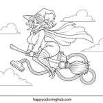 Sexy witches coloring pages