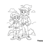 Shoe maker coloring page