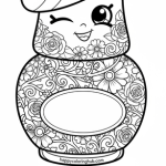 Shopkins nail polish coloring page