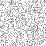 Simple adult coloring page