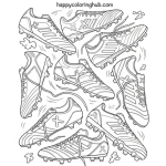Soccer shoes coloring pages adidas x
