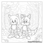 Sonic coloring pages free