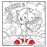 Sonic coloring pages online for free