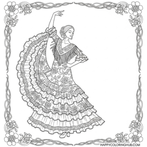 Spanish culture coloring pages