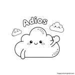 Spanish greetings coloring pages