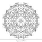 Spring coloring pages adults garden