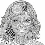 Teenage girl coloring pages for teens
