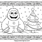 The abominable snowman rudolph coloring pages