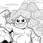 The legend of zelda coloring pages free