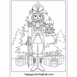 The nutcracker coloring page