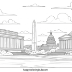 Usa coloring pages for preschool