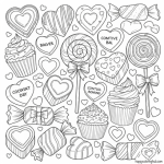 Valentines day coloring pages for toddlers