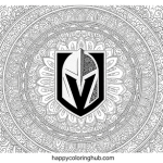 Vegas golden knights free coloring page