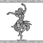 Woman coloring pages for adults