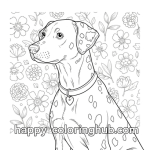 100 dalmatians coloring page