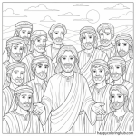 12 disciples lesson coloring page