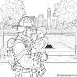 9/11 kid coloring pages