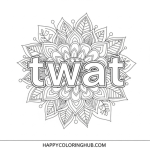 Adult coloring books swear word coloring books