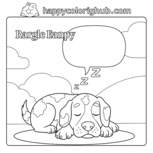 Adult coloring page dog