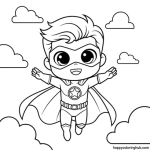 Adult coloring page easy