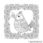 Advent joy coloring pages