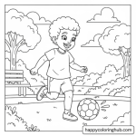 African american 6 years old girl coloring pages