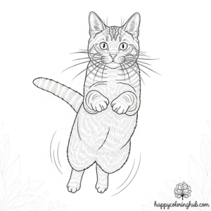 American shorthair cat coloring sheet