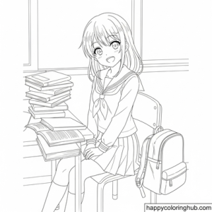 Anime coloring pages apps