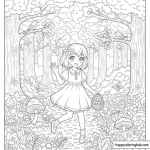 Anime girl coloring pages to print