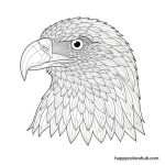 Bald eagle coloring page