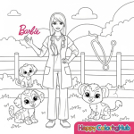 Barbie coloring pages for adults
