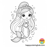 Barbie mermaid coloring pages
