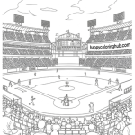 Baseball coloring page