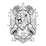 Basketball team logos coloring pages