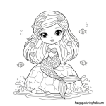 Beach adult coloring pages