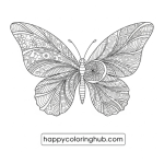 Bold and easy spiral art coloring sheets