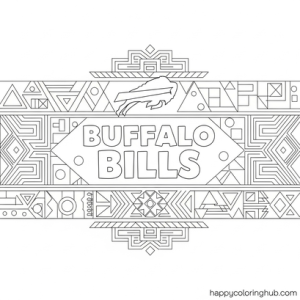 Buffalo bills coloring pages