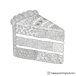 Cake and candy animations with faces coloring pages for kids 10 years old