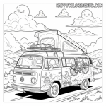 Camping coloring pages