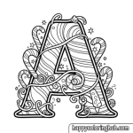 Candy cane coloring page