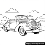 Car coloring pages for toddlers
