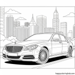 Car coloring sheets for adults