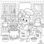 Cat coloring pages adult